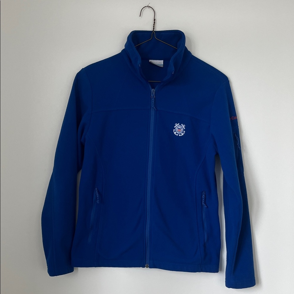 Columbia Blue Fleece. United States Coast Guard. Size M